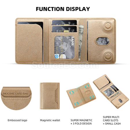 Customization Tri-fold Nagnetic Card Holder Promotional Products