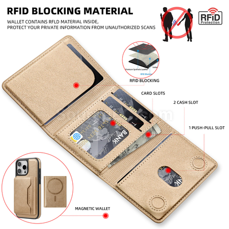 Customization Tri-fold Nagnetic Card Holder Promotional Products