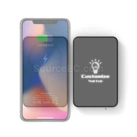 Customization LED illuminated Magsafe magnetic power bank Promotional Products