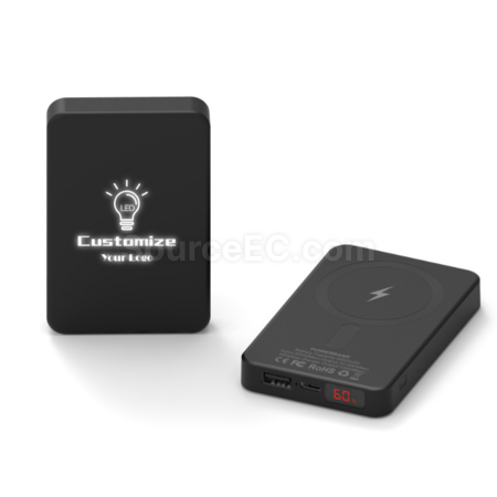 Customization LED illuminated Magsafe magnetic power bank Promotional Products