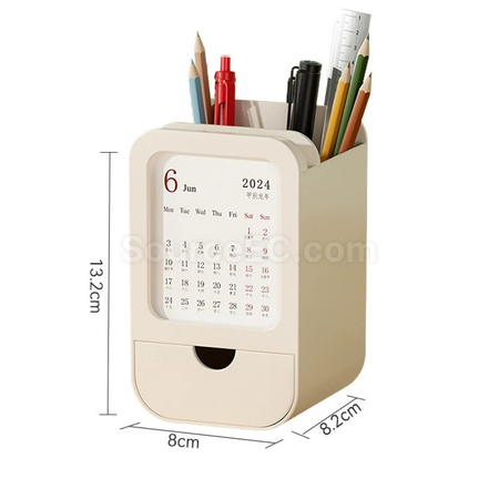 Customization Multifunctional Pen Holder Calendar Storage Box Promotional Products