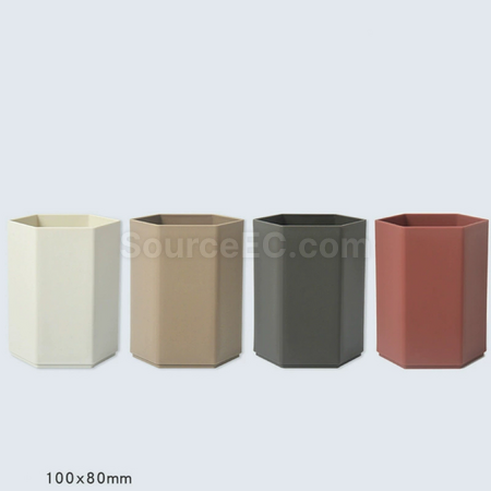 Customization Large Capacity Hexagonal Pen Holder Promotional Products