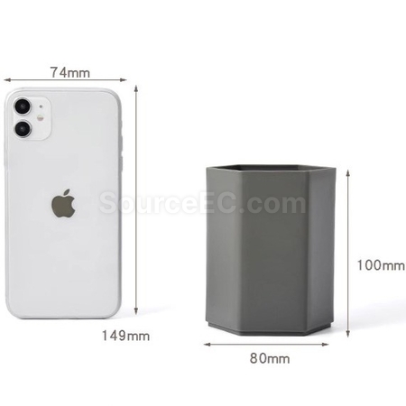 Customization Large Capacity Hexagonal Pen Holder Promotional Products
