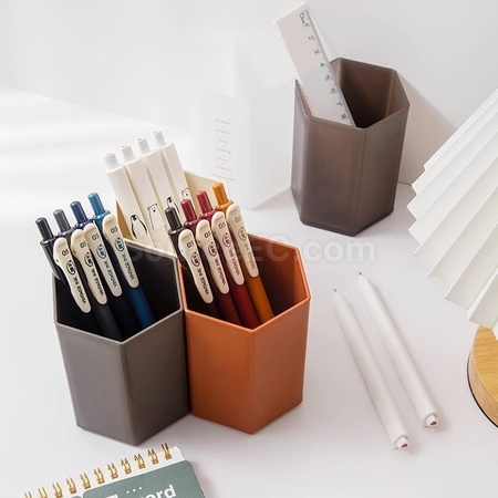 Customization Large Capacity Hexagonal Pen Holder Promotional Products