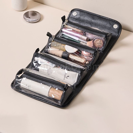 Customization Folding PU Storage Toiletry Bag Promotional Products