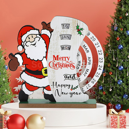 Customization Santa Claus Rotating Calendar Promotional Products