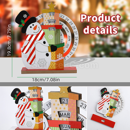 Customization Snowman Rotating Ten Thousand Year Calendar Promotional Products