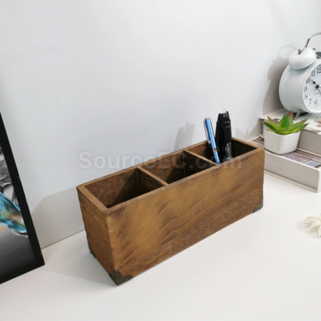 Customization  Wooden Pen Holder Storage Tube Promotional Products