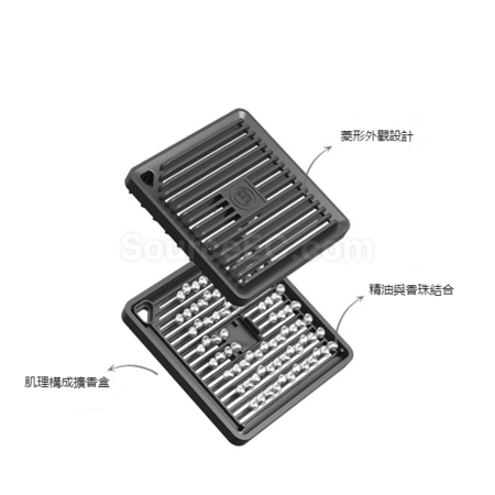 Customization Leather rope pendant square fragrant bead aromatherapy Promotional Products
