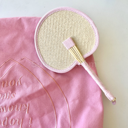 Customization Grass woven fan Promotional Products