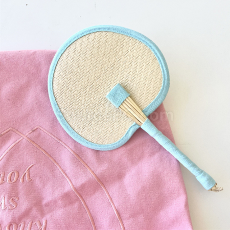 Customization Grass woven fan Promotional Products