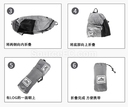 Customization Ultra-light Waterproof Outdoor Folding Hiking Backpack Promotional Products