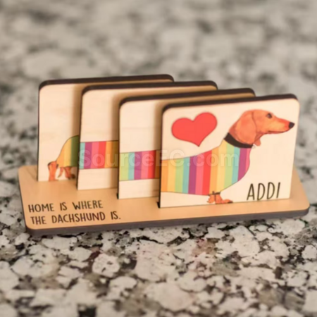 Customization Creative Wooden Coaster Promotional Products