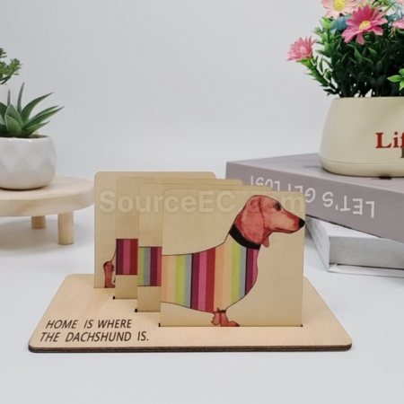 Customization Creative Wooden Coaster Promotional Products