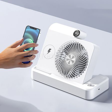 Customization Wireless Charging Desktop Fan Promotional Products