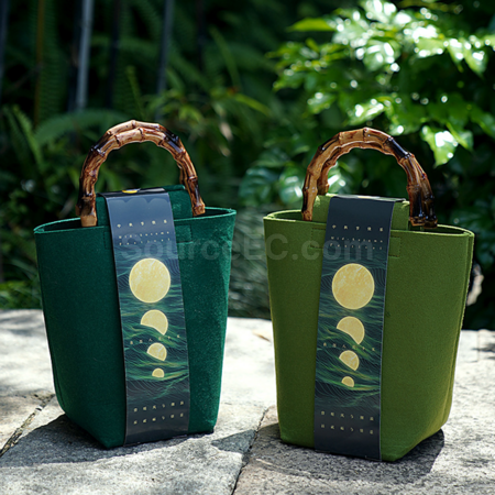 Customization Bamboo Felt Gift Bag Promotional Products
