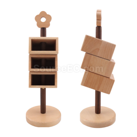 Customization Wooden Pen Holder Storage Tube Promotional Products
