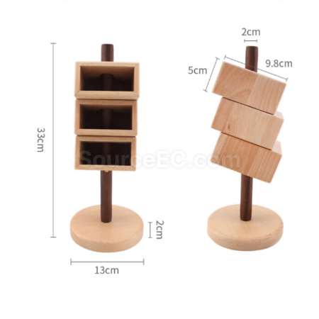Customization Wooden Pen Holder Storage Tube Promotional Products