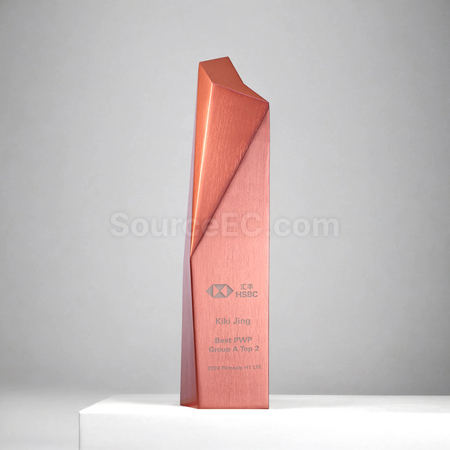 Customization Aluminum Alloy Brushed Trophy Promotional Products