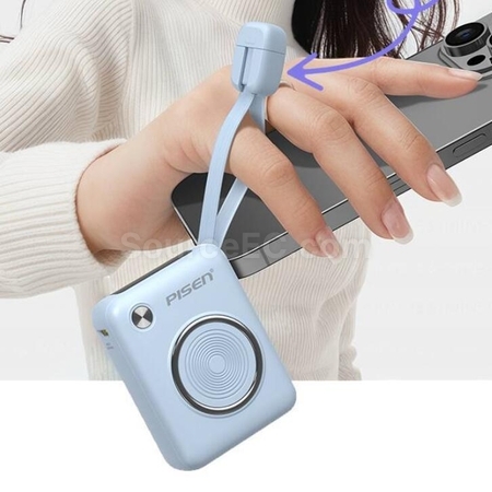 Customization Fast Charging Comes With A Dual Line Mini Power Bank Promotional Products