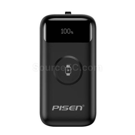 Customization Mini Portable Power Bank With Built-In Cable Promotional Products