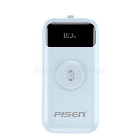 Customization Mini Portable Power Bank With Built-In Cable Promotional Products