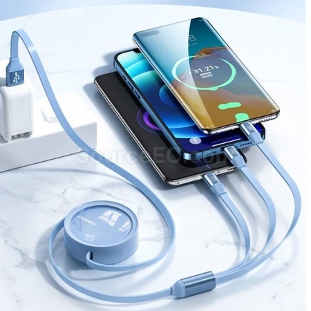 Customization 3 in 1 Retractable Quick Charge Data Line Promotional Products