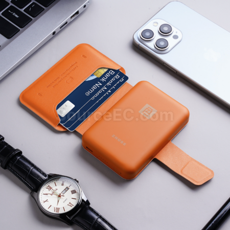 Customization Magnetic Card Holder Wireless Power Bank Promotional Products