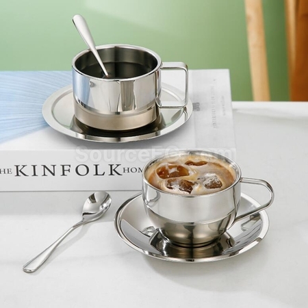 Customization Double Wall Stainless Steel Coffee Cup Promotional Products