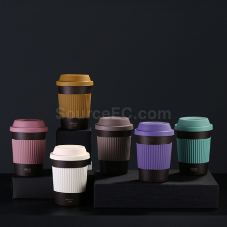 Customization Degradable coffee grounds material coffee cup Promotional Products