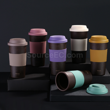 Customization Degradable coffee grounds material coffee cup Promotional Products