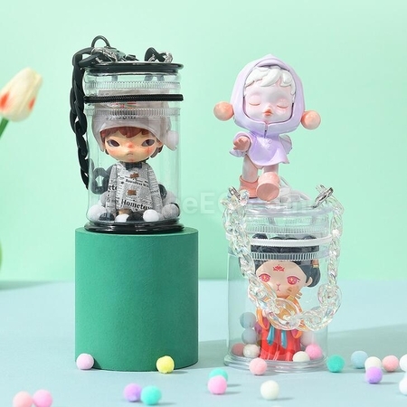 Customization Cylindrical PVC Transparent Doll Bag Promotional Products