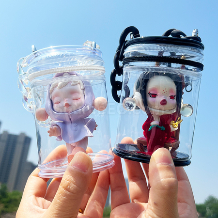 Customization Cylindrical PVC Transparent Doll Bag Promotional Products