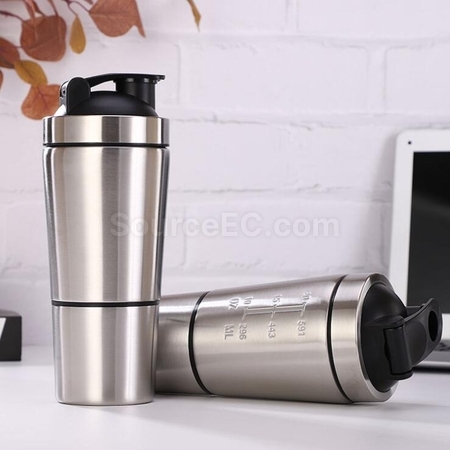 Customization Single Layer Double Section Stainless Steel Shake Cup Promotional Products