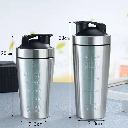 Customization Single Layer  Stainless Steel Shake Cup Promotional Products