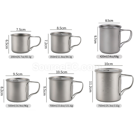 Customization Pure titanium portable water cup Promotional Products
