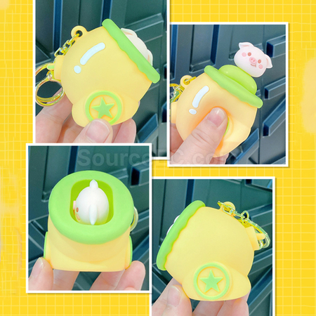 Customization Squeeze Decompression Keychain Promotional Products
