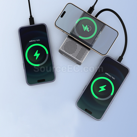 Customization 3 in 1 Bluetooth Speaker (Speaker + Magnetic Powerbank + Phone Stand) Promotional Products