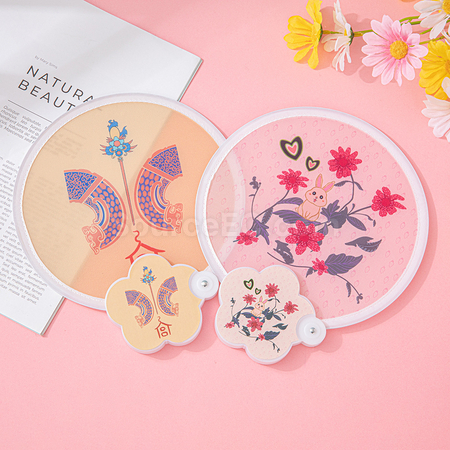 Customization Flower Folding Advertising Fan Promotional Products