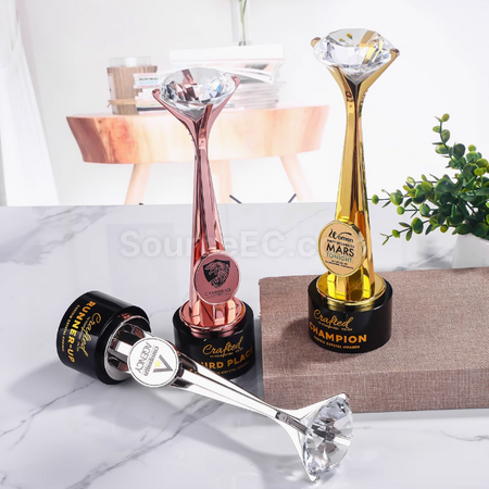Customization Diamond Metal Trophy Promotional Products