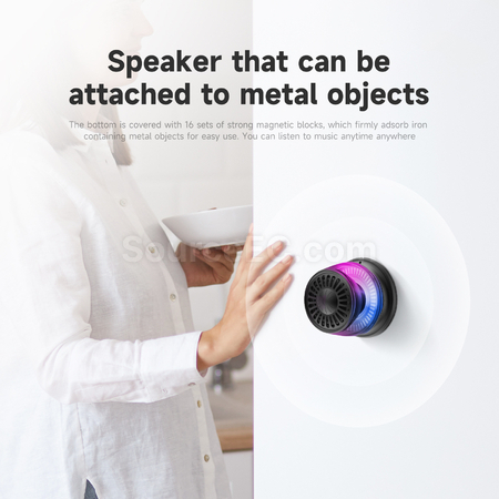 Customization 2 - in - 1 Magnetic Wireless Bluetooth Speaker Promotional Products