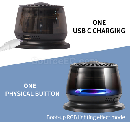 Customization 2 - in - 1 Magnetic Wireless Bluetooth Speaker Promotional Products
