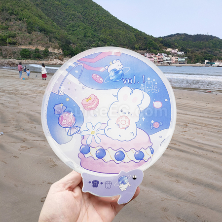 Customization Rabbit Folding Advertising Fan Promotional Products