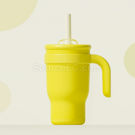 Customization 14oz Straw handle thermos cup Promotional Products