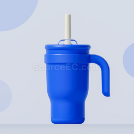 Customization 14oz Straw handle thermos cup Promotional Products