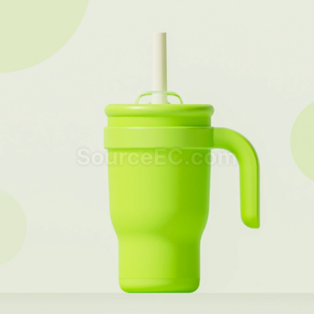 Customization 14oz Straw handle thermos cup Promotional Products