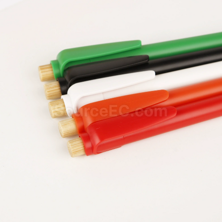 Customization New RABS recyclable material GRS environmentally friendly bamboo, wood, plastic promotion ballpoint pen Promotional Products