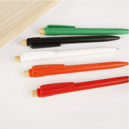 Customization New RABS recyclable material GRS environmentally friendly bamboo, wood, plastic promotion ballpoint pen Promotional Products