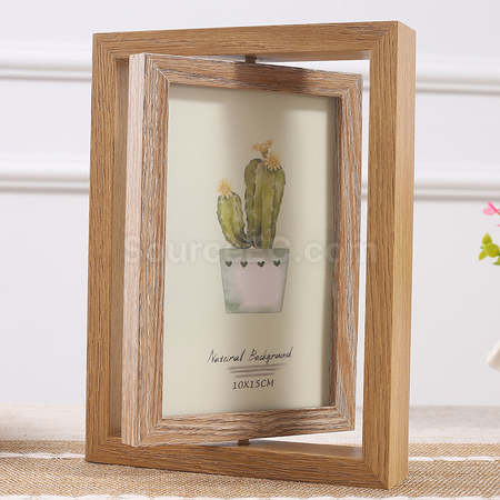 Customization Rotating Wooden Photo Frame Promotional Products