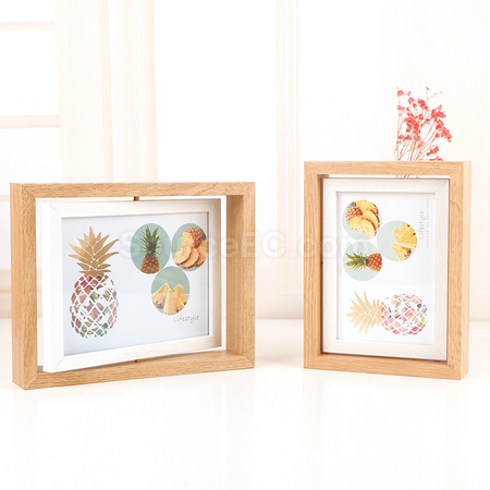Customization Rotating Wooden Photo Frame Promotional Products